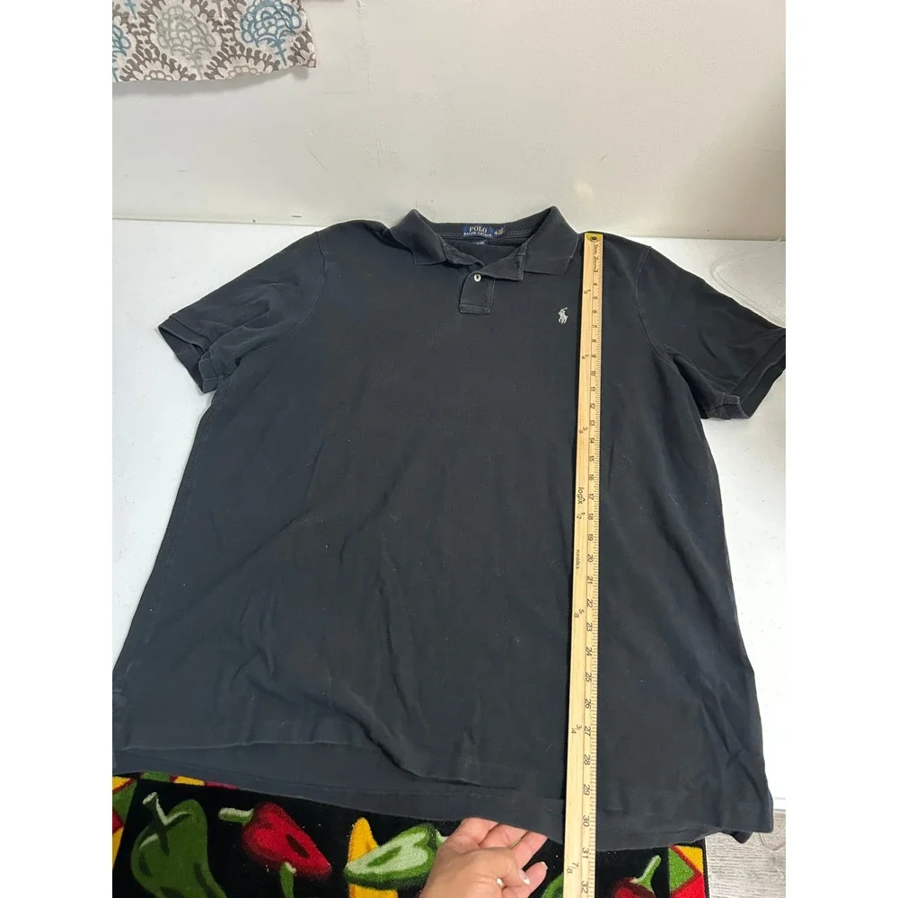 Polo‎ Ralph Lauren Mens Classic Fit Black Short Sleeve Polo Shirt XXL